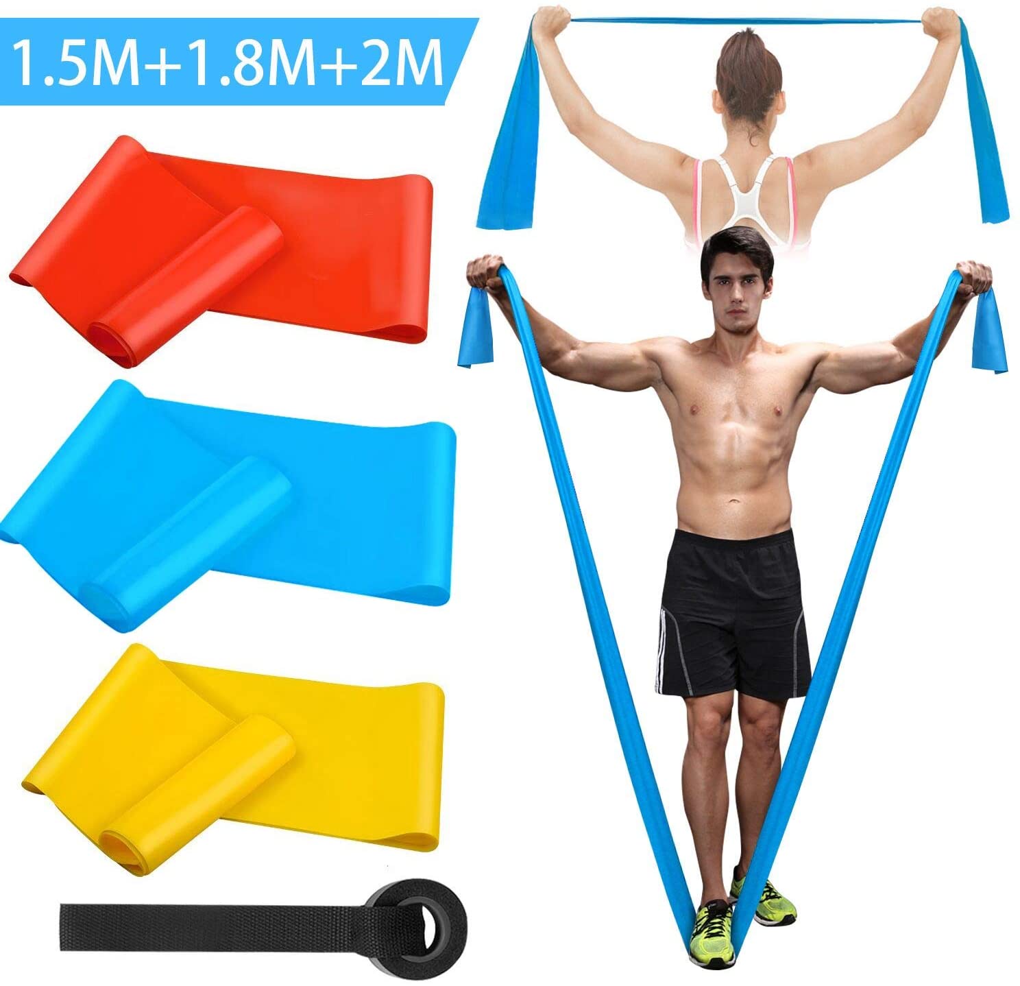 Crossfit Accessories - Elastik Fitness Bantları 3 Adet Direnç