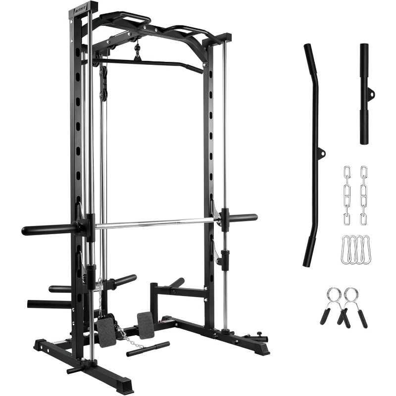 Landmine Barbell Attachment - RitFit Smith Makinesi Güç Rafı, LAT-Pull